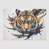 Papier Mousseline Tigre en Graffiti Art Découpage (Recto)