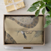 Papier Mousseline Tigre tacheté Minhwa avec pie (Cadeau)