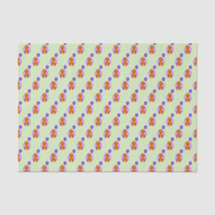 Papier Mousseline Tigre vert pourpre 5 ans