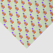 Papier Mousseline Tigre vert pourpre 5 ans (Détail)