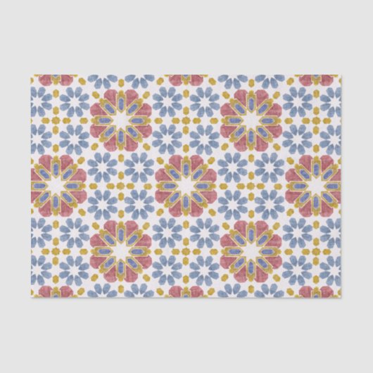 Papier Mousseline Tile marocaine (Recto)