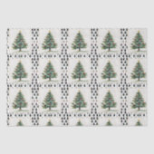 Papier Mousseline Timbre de l'arbre de Noël Vintage (Recto)