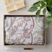 Papier Mousseline Timbre Fleur de Lis Découpage royale de la Couronn (Cadeau)