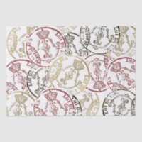 Timbre Fleur de Lis Découpage royale de la Couronn