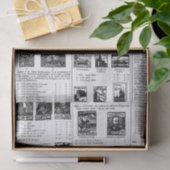 Papier Mousseline Timbre Postal Ancien (Cadeau)