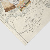 Papier Mousseline Timbres de voyage de l'Ephémère de découpage vinta (Détail)