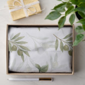 Papier Mousseline Timeless Sage Olive Wataercolor Chic  (Cadeau)