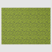 Papier Mousseline Tiny Fluorescent Lime Green Leopard Print (Recto)