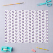 Papier Mousseline tiny purple gray volleyballs pattern (Artisanat)