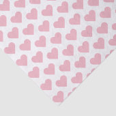 Papier Mousseline Tiny Rose Hearts Motif Tissu Papier (Détail)