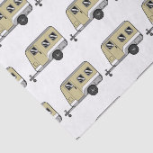 Papier Mousseline Tiny Tan Caravan Camper Thunder_Cove (Détail)