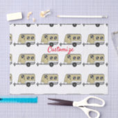 Papier Mousseline Tiny Tan Caravan Camper Thunder_Cove (Artisanat)