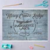 Papier Mousseline Tipsey Canoe Lodge Decoupage Tissus Paper (Artisanat)