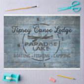 Papier Mousseline Tipsey Canoe Lodge Decoupage Tissus Paper (Artisanat)