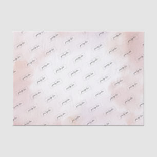 Papier Mousseline Tissu à logo d'entreprise personnalisé avec lavis