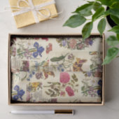 Papier Mousseline Tissu botanique Vintage pour le découpage (Cadeau)