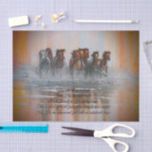 Papier Mousseline Tissu courant de Decoupage de chevaux (Artisanat)