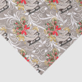 Papier Mousseline Tissu d'aquarelle de Noël (Détail)