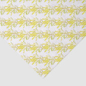 Papier Mousseline Tissu d'aquarelle de tulipe jaune (Détail)