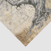 Papier Mousseline Tissu de Decoupage d'arbre de lune (Détail)