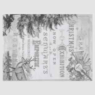 Papier Mousseline Tissu de Decoupage d'éphémères de Noël