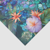 Papier Mousseline Tissu de découpage du jardin de fleurs d'Abalone (Détail)