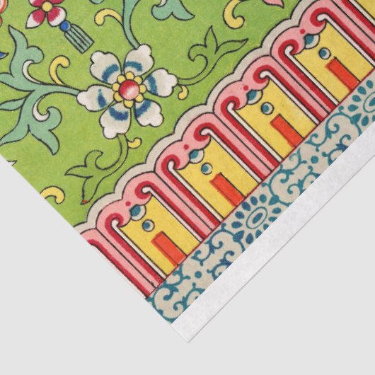 Papier Mousseline Tissu de découpage vert (Détail)