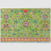 Papier Mousseline Tissu de découpage vert (Recto)