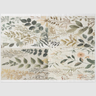 Papier Mousseline Tissu de Fern Collage par Elsie Lane