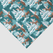 Papier Mousseline Tissu de la fête de Noël (Détail)