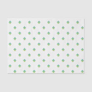 Papier Mousseline Tissu de tortue - vert