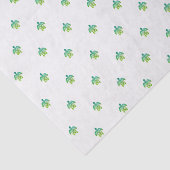 Papier Mousseline Tissu de tortue - vert (Détail)