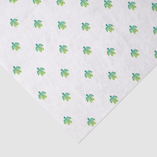 Papier Mousseline Tissu de tortue - vert (Détail)