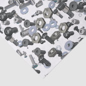 Papier Mousseline Tissu d'enrobage - Nuts et boulons (Détail)