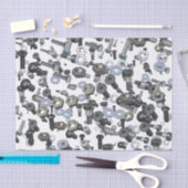 Papier Mousseline Tissu d'enrobage - Nuts et boulons (Artisanat)