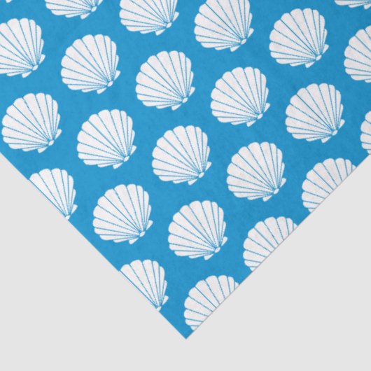 Papier Mousseline Tissu d'enveloppement cadeau Seashell (Détail)