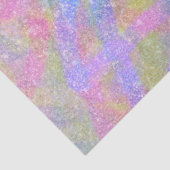 Papier Mousseline Tissu d'enveloppement - Pastel étincelant Arc-en-c (Détail)