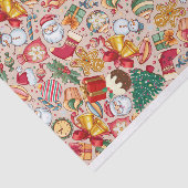 Papier Mousseline Tissu - Design de Noël (Détail)