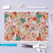 Papier Mousseline Tissu - Design de Noël (Artisanat)