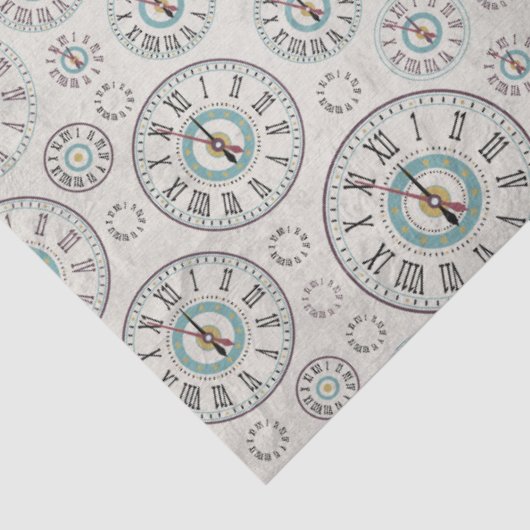 Papier Mousseline Tissu d'horloge (Détail)