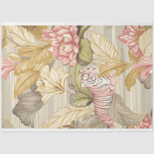 Papier Mousseline Tissu floral Safari par Elsie Lane