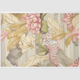 Papier Mousseline Tissu floral Safari par Elsie Lane