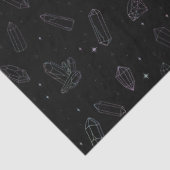 Papier Mousseline Tissu magique à motif holographique en cristal chi (Détail)