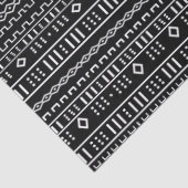 Papier Mousseline Tissu Moderne Noir Et Gris (Détail)