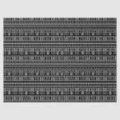 Papier Mousseline Tissu Moderne Noir Et Gris (Recto)