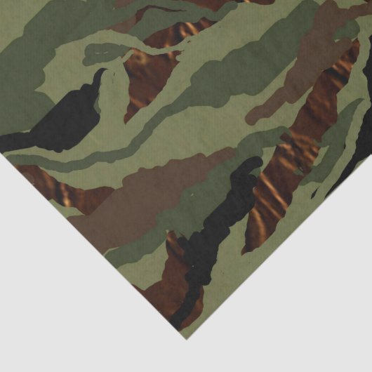 Papier Mousseline Tissu Motif de Camouflage MVB (Détail)