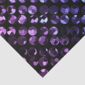 Papier Mousseline Tissu Papier à cristaux violets (Détail)