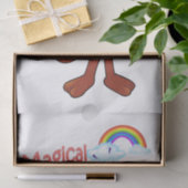 Papier Mousseline Tissu Papier arc-en-ciel singe magique (Cadeau)