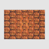 Papier Mousseline Tissu Papier cadeau emballage citrouille Halloween (Recto)