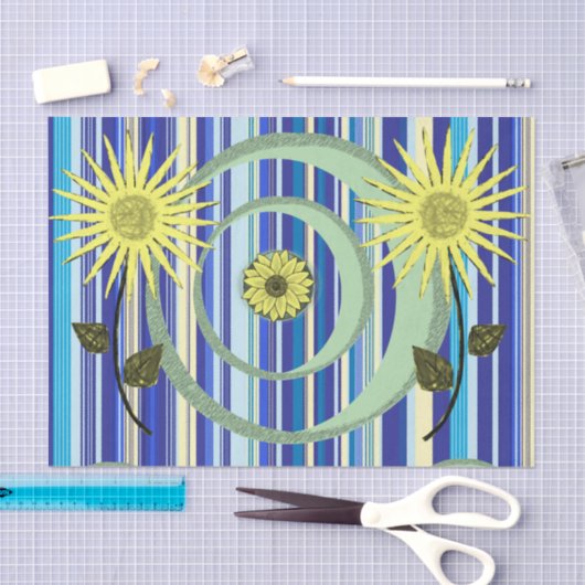 Papier Mousseline Tissu Papier circulaire (Artisanat)